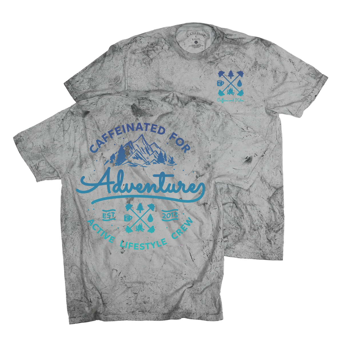 Adventure Tee (Night Sky) Relaxed - Caffeine and Kilos Inc