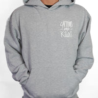 Thumbnail for Vandal Hoodie Athletic Grey/White - Outlet