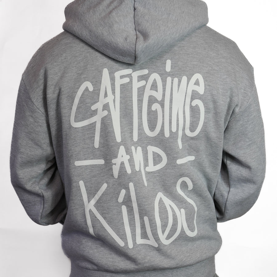 Vandal Hoodie Athletic Grey/White