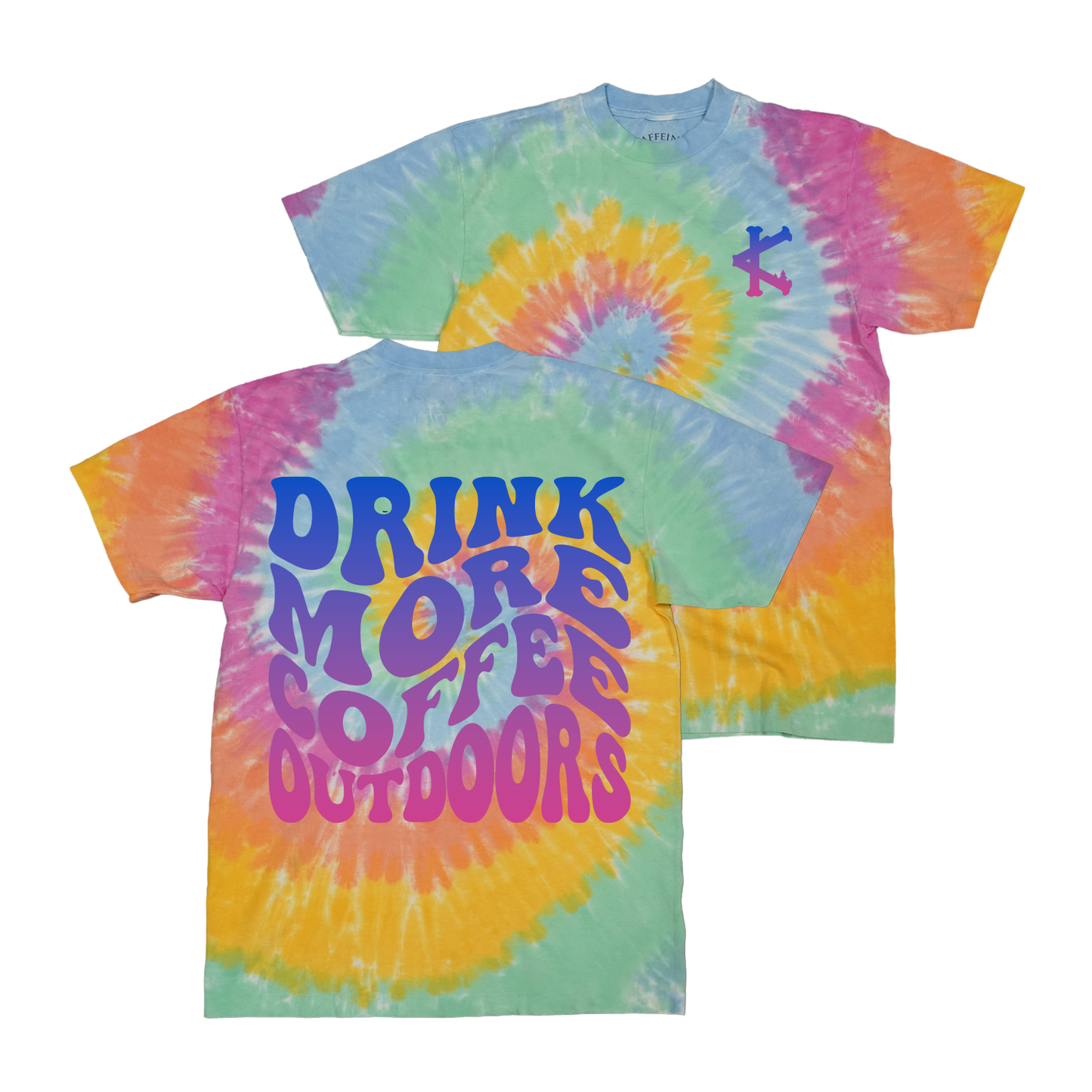 Outdoors Tee Tie Dye OVERSIZED