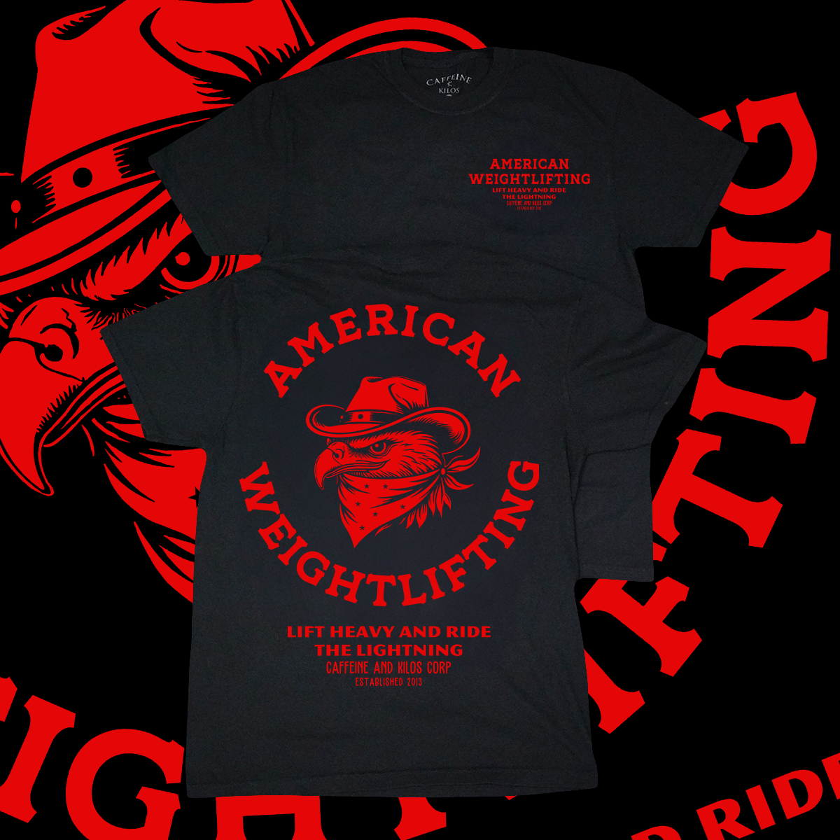 American Weightlifting Tee Bred Relaxed