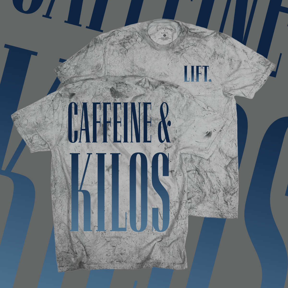 Grit Tee Tie Dye Gradient Navy Relaxed
