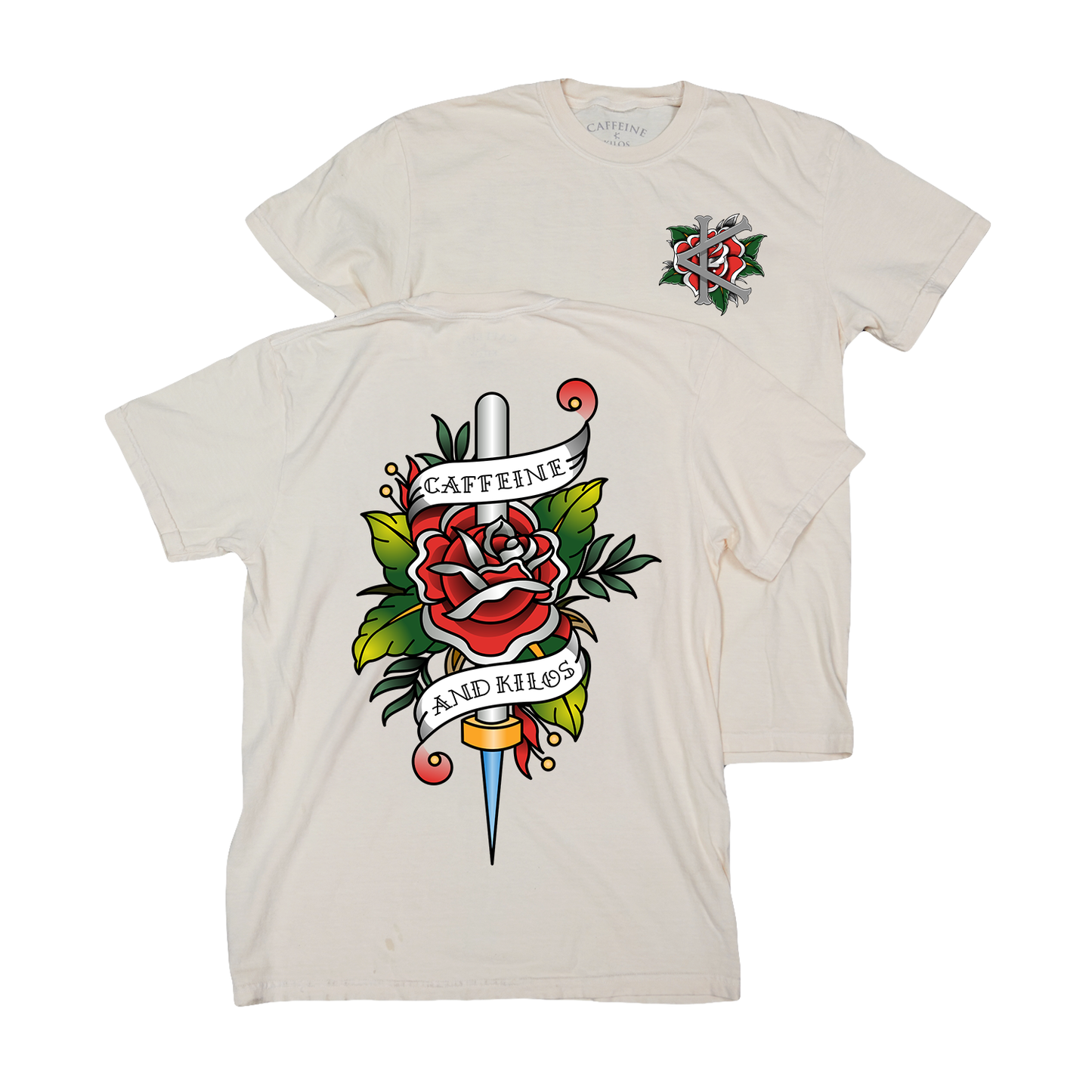 Metallic Rose Tee Relaxed