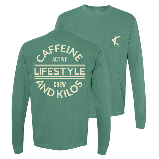 New School Pocket Long Sleeve Pigment Dyed
