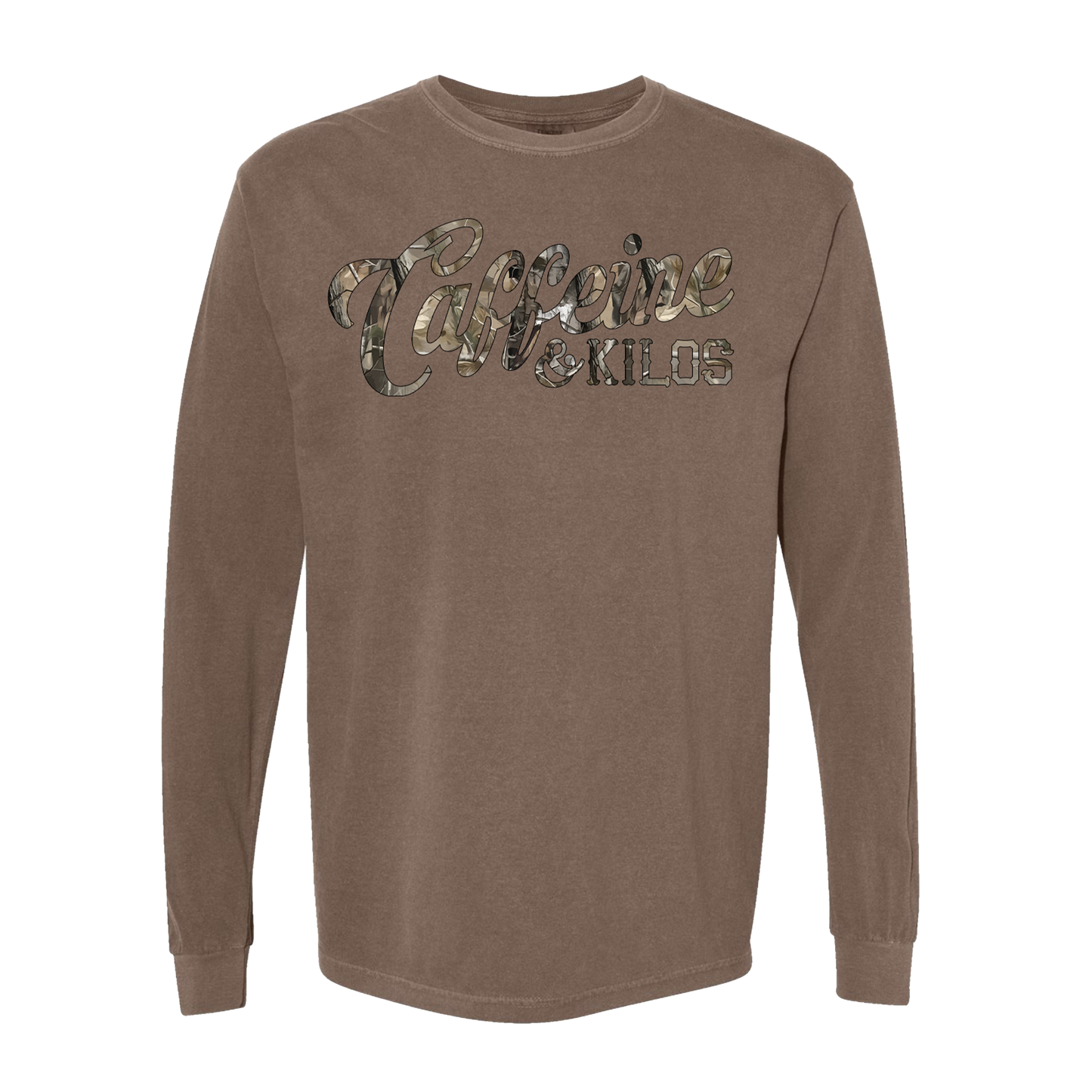 Real Tree Script Logo Long Sleeve Pigment Dyed