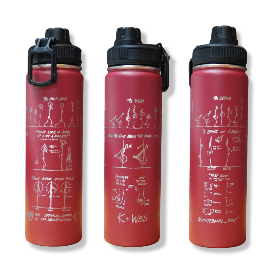 Caffeine and Kilos Inc Accessories Brick Red WBD X CK Insulated Bottle (2 Colors)