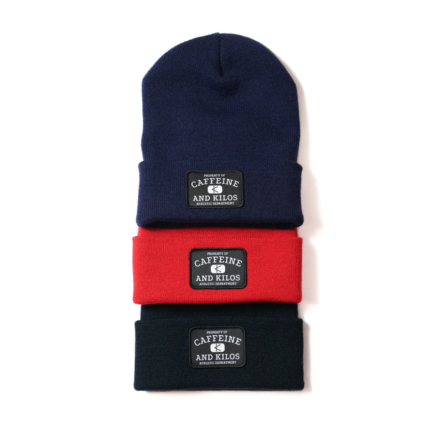 Caffeine and Kilos Inc Accessories Patch Beanie