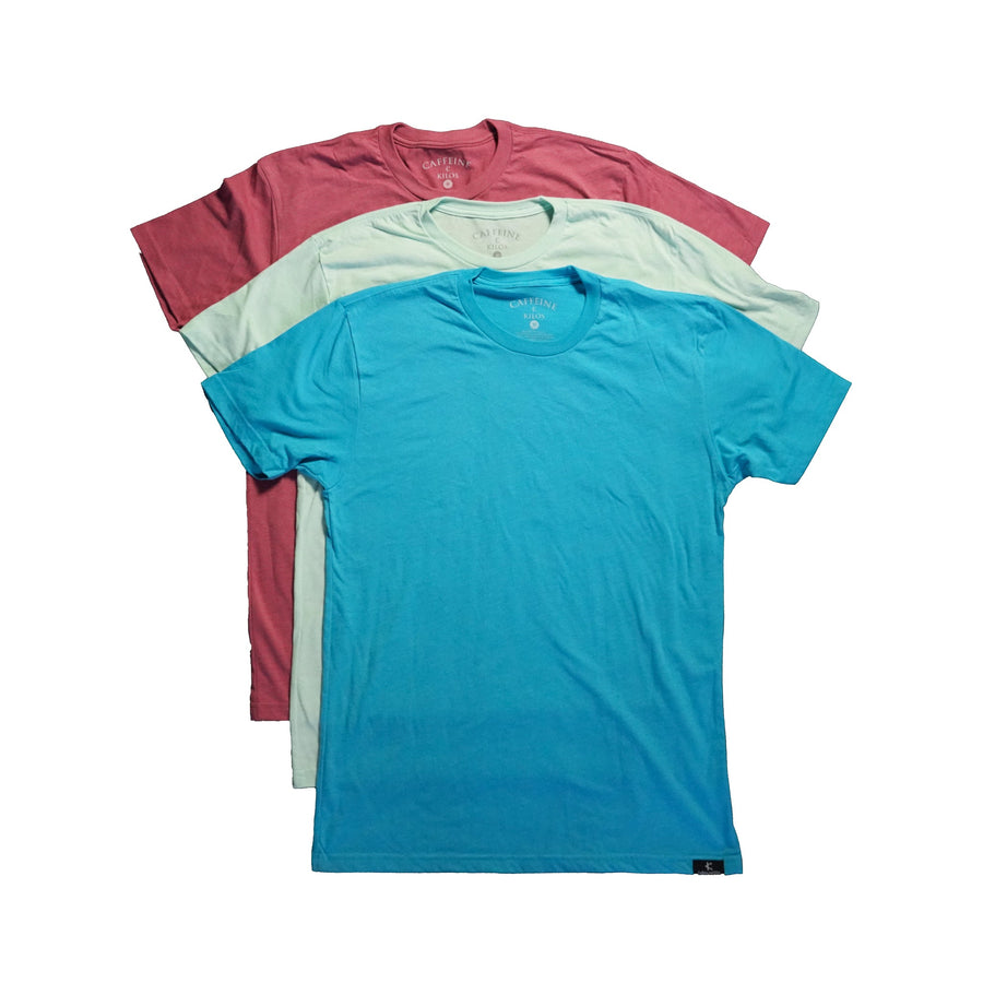 Caffeine and Kilos Inc apparel XS Summer Reef 3 Pack Mens Tees