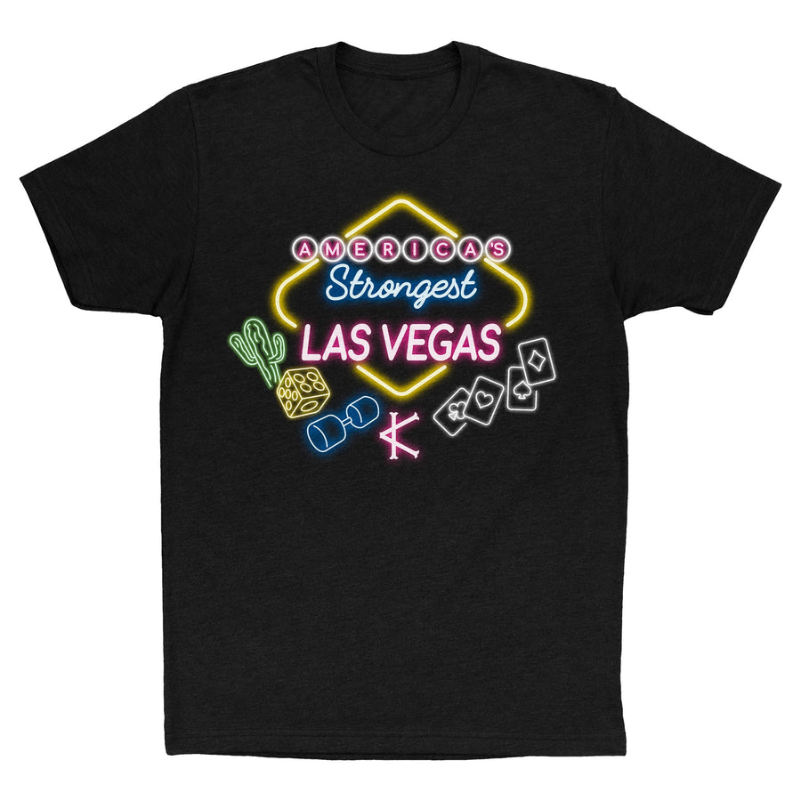 Caffeine and Kilos Inc apparel XS Vegas Strongest Men's Tee