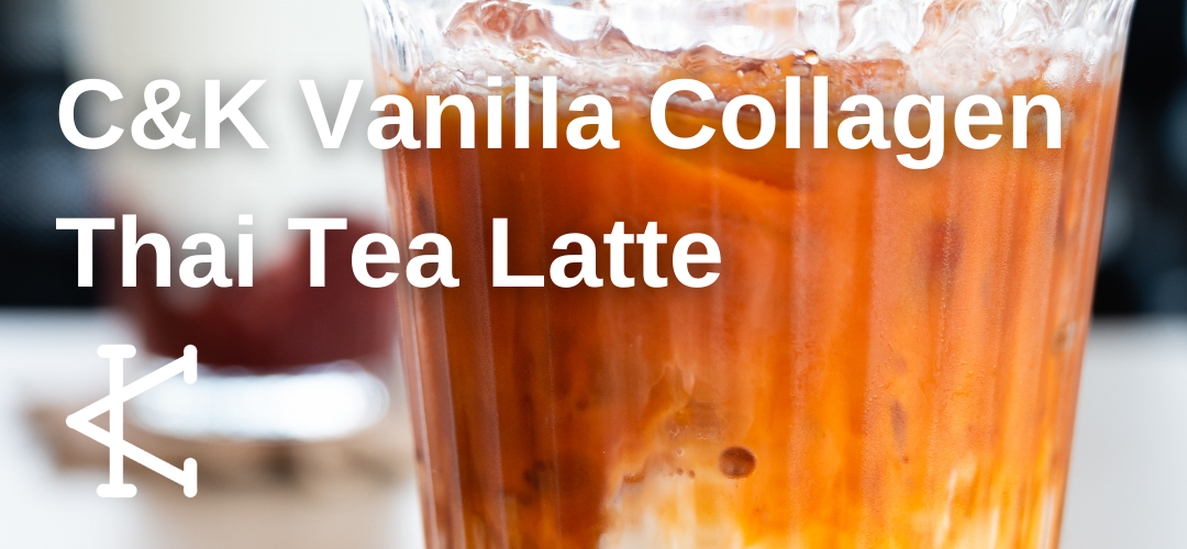 C&K Vanilla Collagen Thai Tea Latte