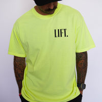 Thumbnail for Grit Tee Neon Lemon/Black- Outlet