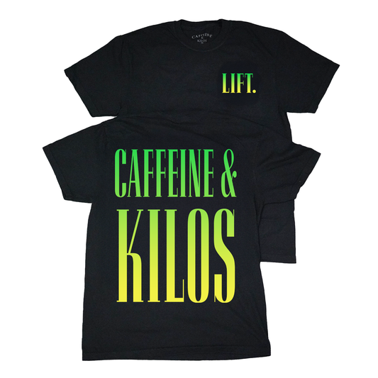 Grit Tee Green/Gold Relaxed - Caffeine and Kilos Inc
