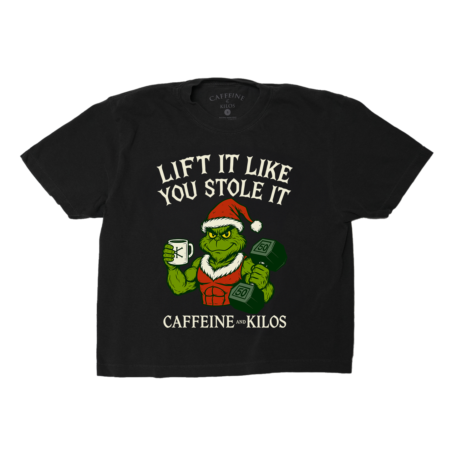 Lift It Like You Stole It Crop Tee