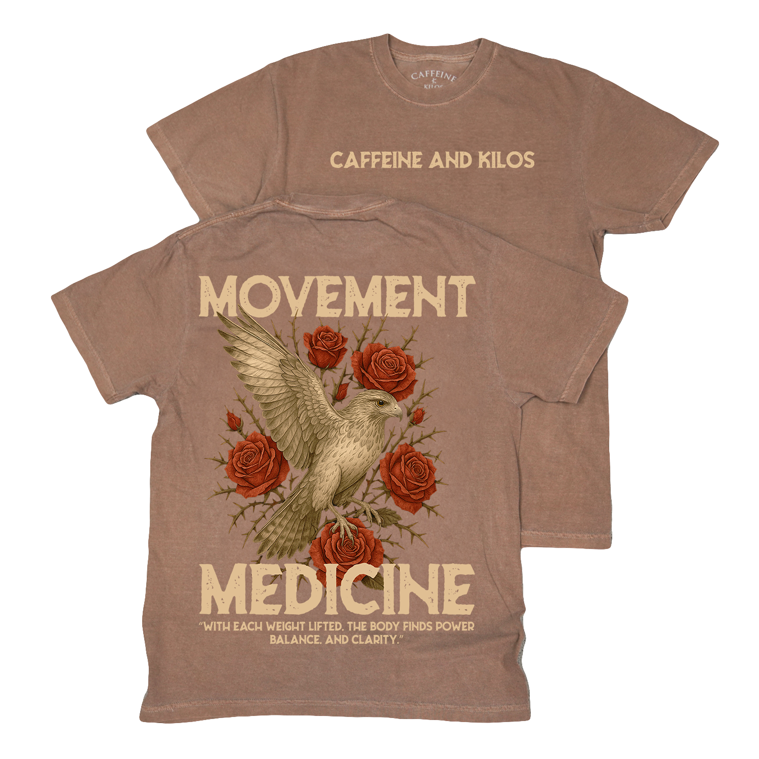 Movement Tee Relaxed Espresso - Caffeine and Kilos Inc