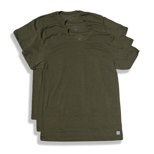 Military Green 3 Pack Mens Tees