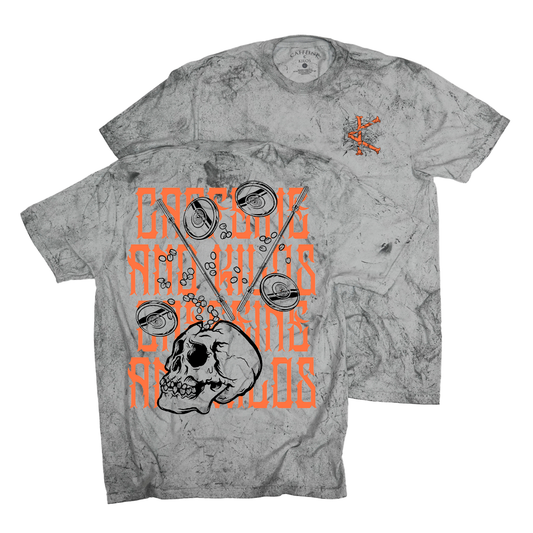 Skull Crusher Tee Tie Dye Black Relaxed