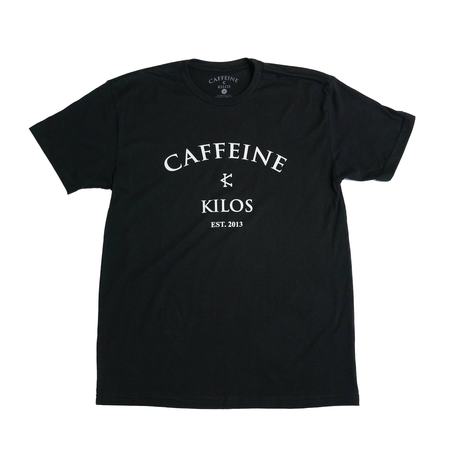 Arch Logo Tee Black White - Caffeine and Kilos Inc