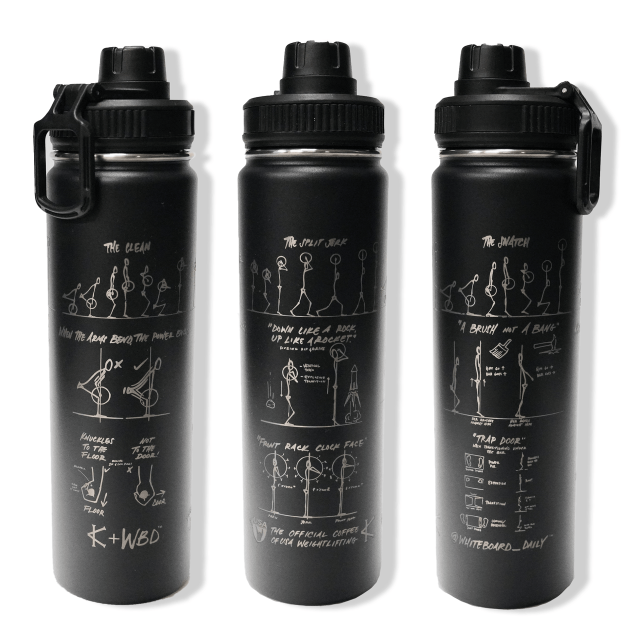 Caffeine and Kilos Inc Accessories Black WBD X CK Insulated Bottle (2 Colors)