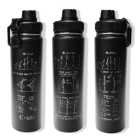Thumbnail for Caffeine and Kilos Inc Accessories Black WBD X CK Insulated Bottle (2 Colors)