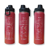 Thumbnail for Caffeine and Kilos Inc Accessories Brick Red WBD X CK Insulated Bottle (2 Colors)