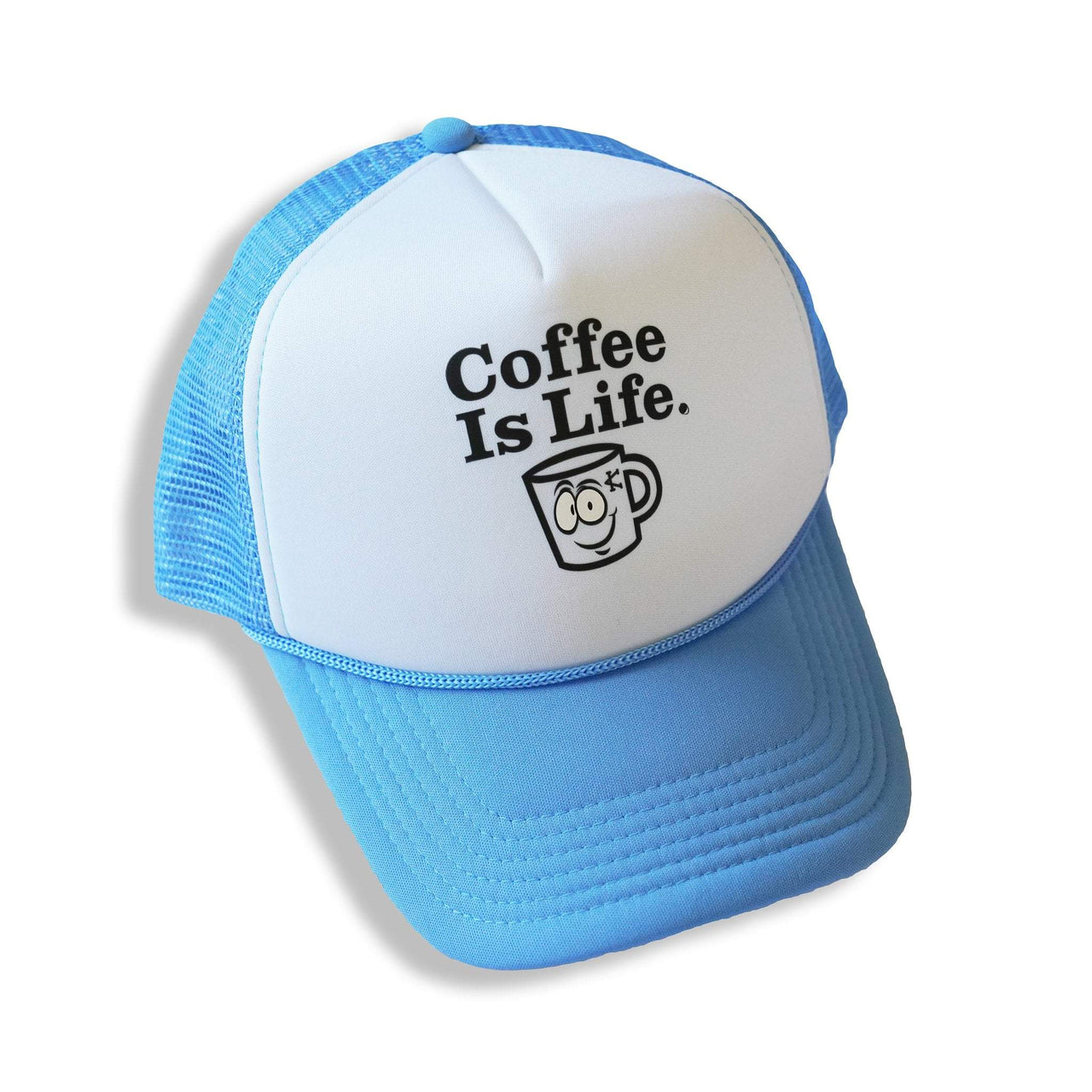 Caffeine and Kilos Inc Accessories Coffee Is Life Trucker Hat