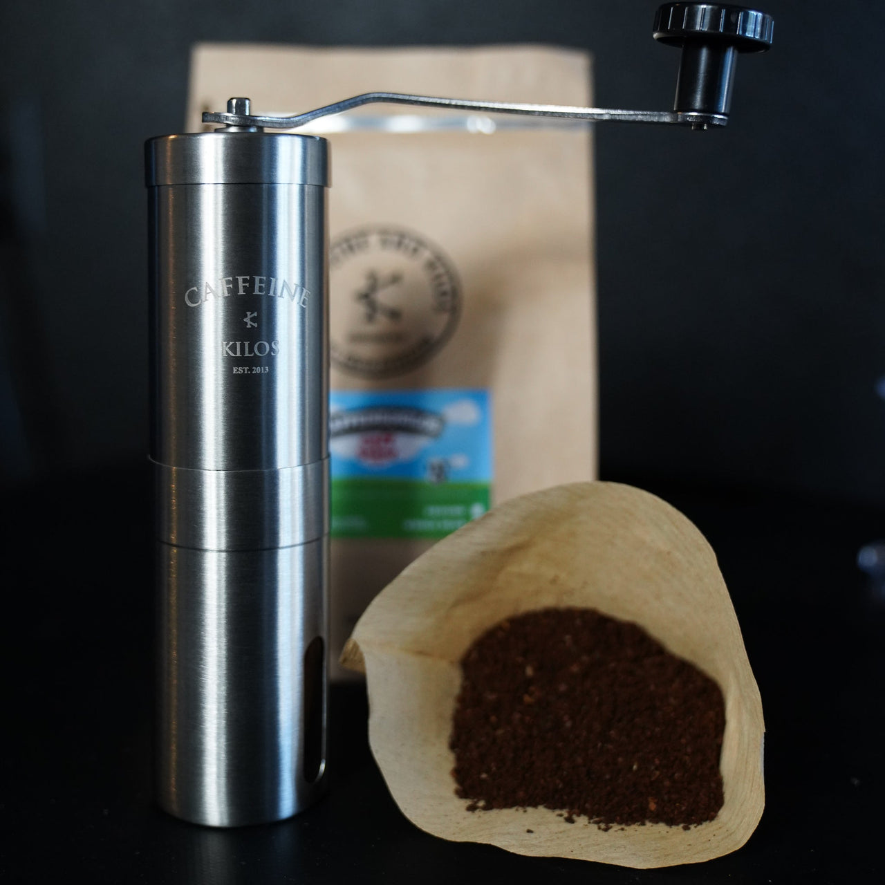 Caffeine and Kilos Inc Accessories Stainless Steel Coffee Grinder