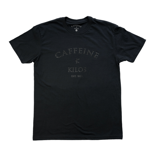 Caffeine and Kilos Inc apparel Copy of Arch Logo Tee Forest Green