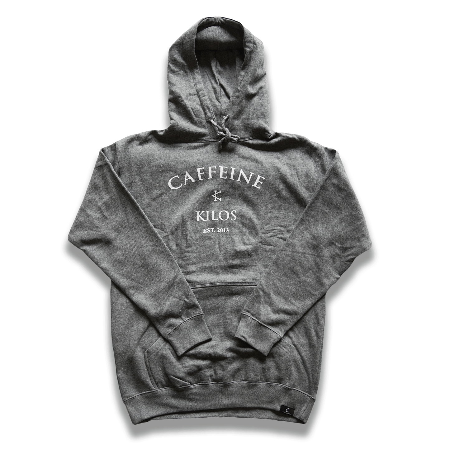 Caffeine and Kilos Inc apparel GREY / XS Arch Logo Hoodie