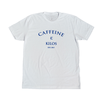 Thumbnail for Caffeine and Kilos Inc apparel XS Arch Logo White Navy
