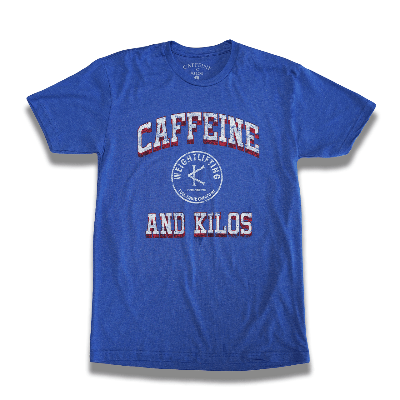 Caffeine and Kilos Inc apparel XS Authentic Tee Blue
